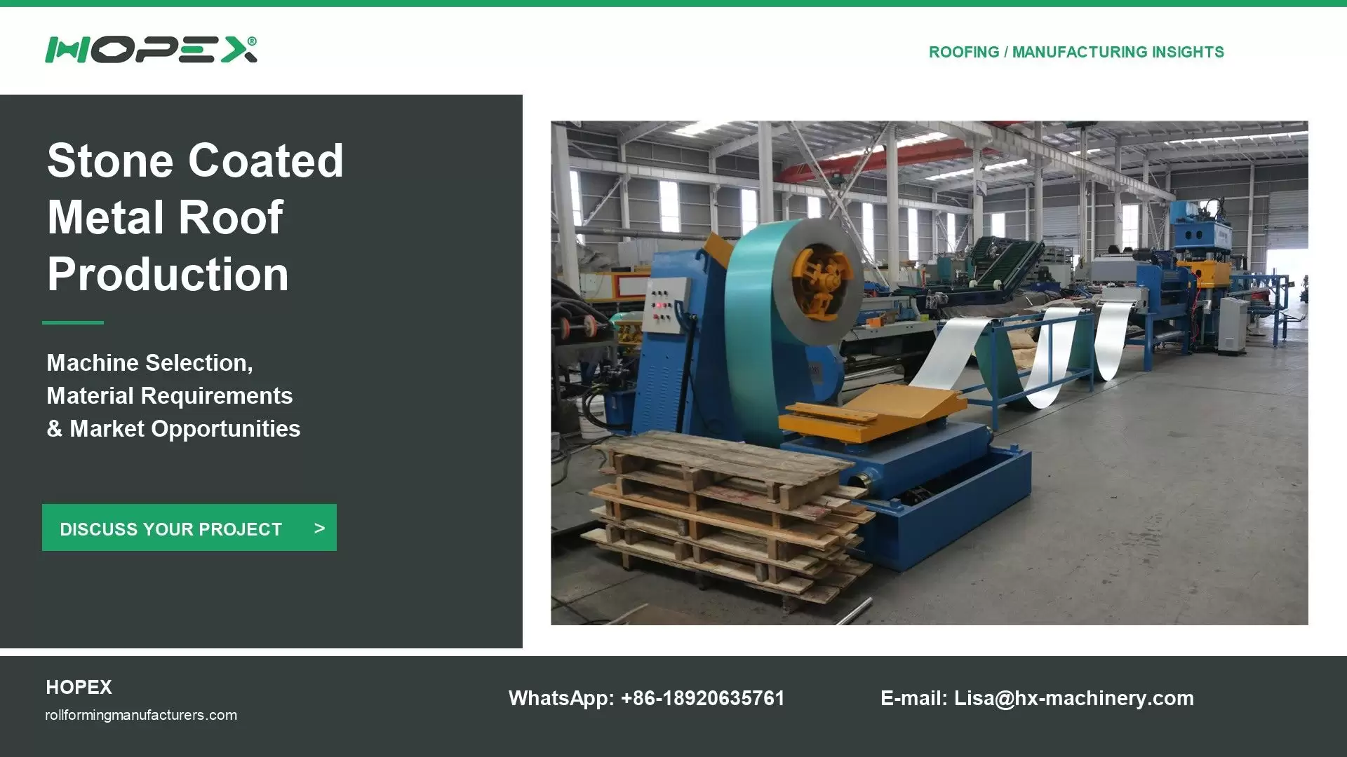 Stone Coated Metal Roof Production Machine: Complete Manufacturing Guide | HOPEX