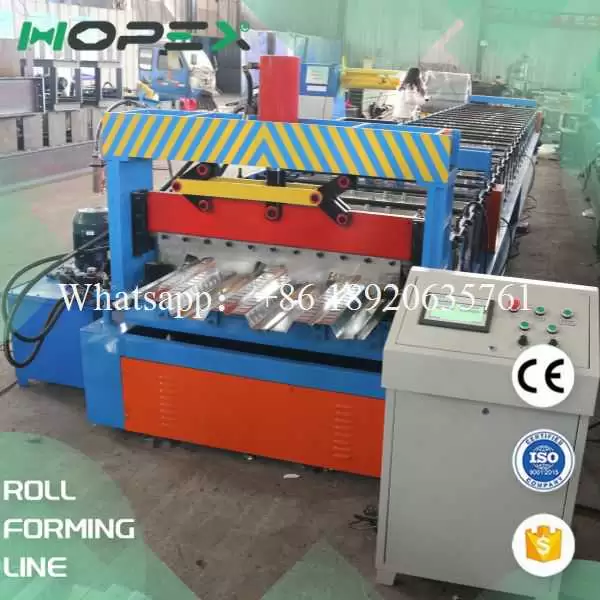 High-performance floor decking machine line