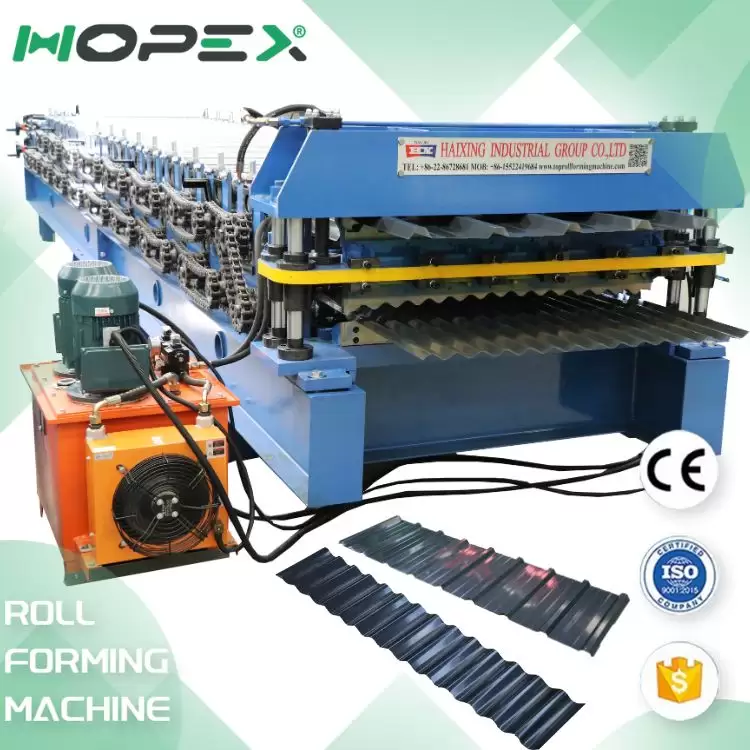 Trapezoidal Corrugated Double-Layer Roll Forming Line Machine