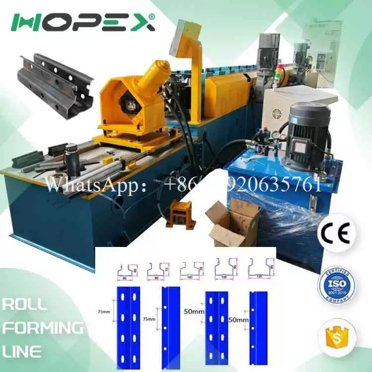Metal Shelf Upright Roll Forming Machine Production Line